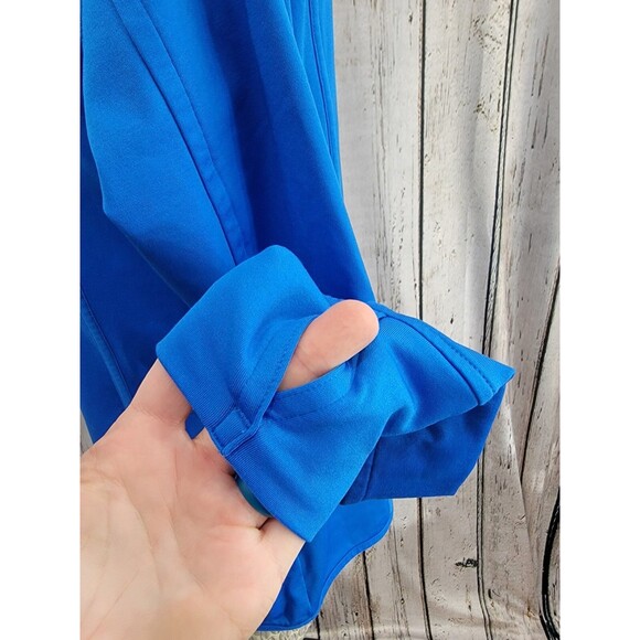 ATHLETA Plush Tech Hoodie Pullover Blue Hooded Sweatshirt Women's Medium EUC - Picture 6 of 11